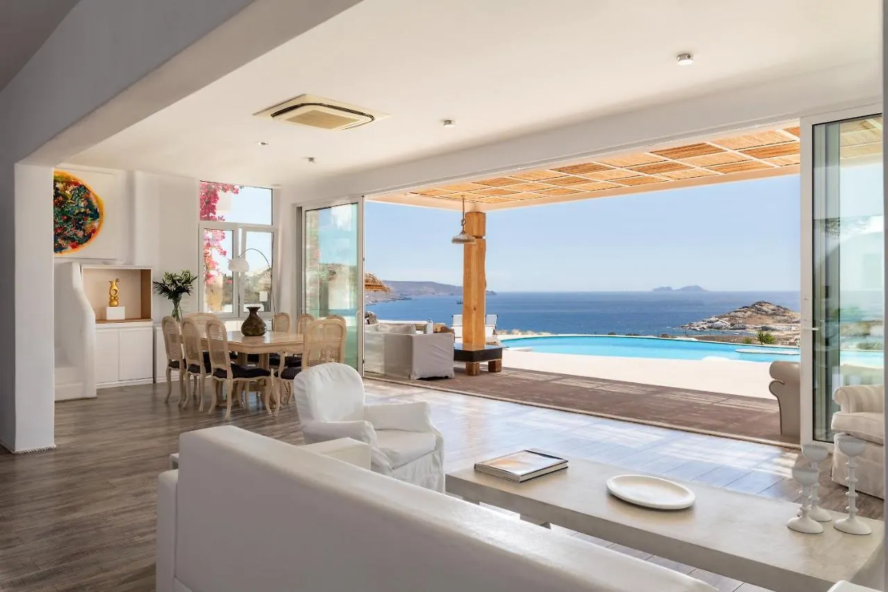 Spectacular Kalafatis Villa 5 Bedrooms Villa Vibhu Private Jacuzzis Infinity Pool 0*,  Grecia