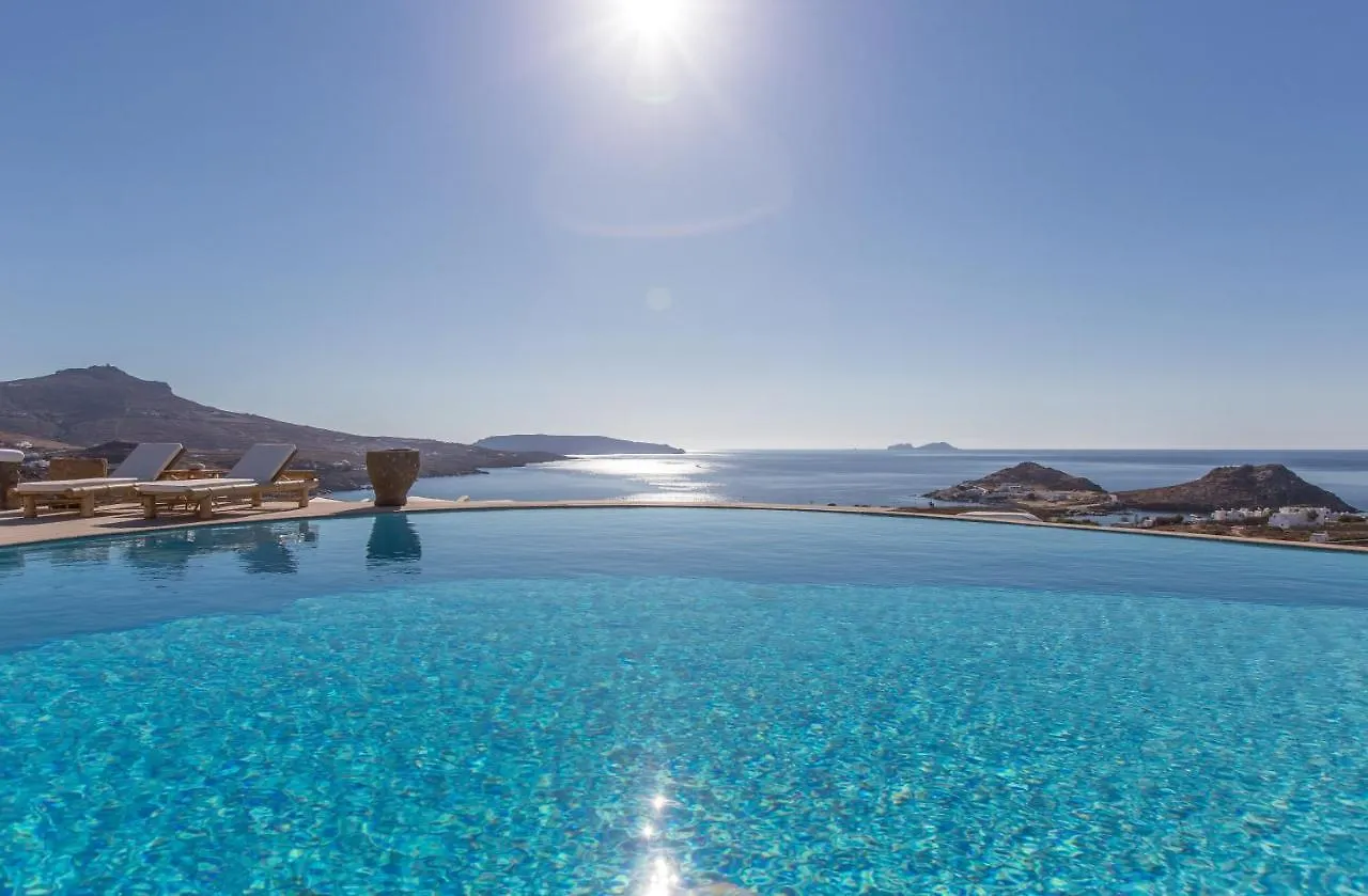 Spectacular Kalafatis Villa 5 Bedrooms Villa Vibhu Private Jacuzzis Infinity Pool 0*,